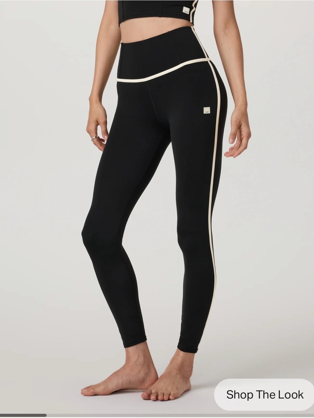 Vuori AllTheFeels™ Corset Legging Size Small Black/White
